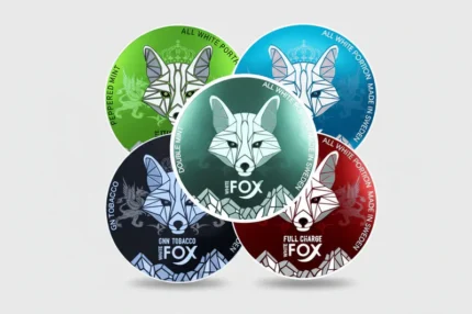 1. White Fox nicotine pouches UAE – Swedish strong 16mg smoke-free mint pouches can
