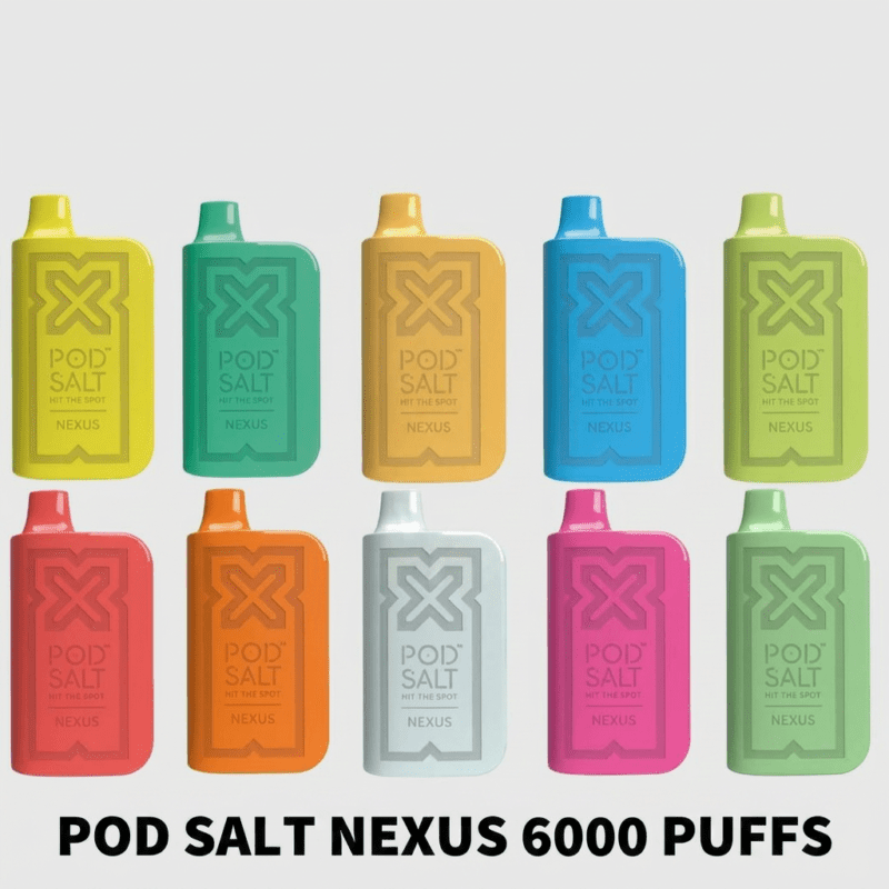 POD Salt Nexus 6000 Puffs disposable vape with rechargeable battery in Dubai UAE