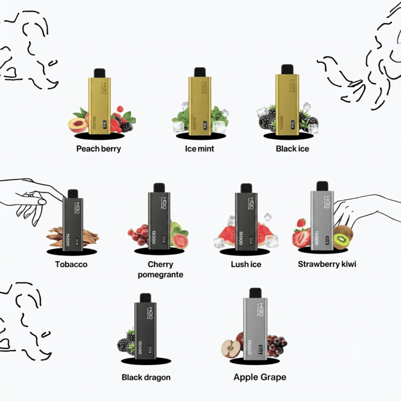 HQD Cuvie Slick Pro 15000 puffs disposable vape UAE